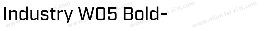 Industry W05 Bold字体转换